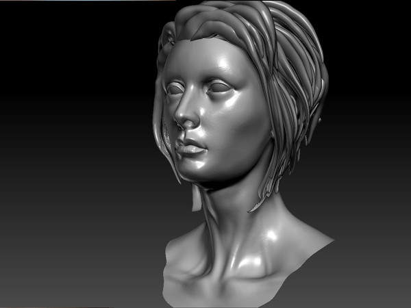 maya female head - female head by timbowden